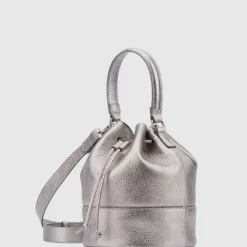 Aquatalia Bari Bucket Platinum Discount