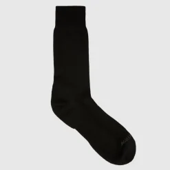 Aquatalia Contrast Knit Blend Men's Sock Black/Grey Best