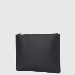 Aquatalia Large Zip Pouch Black New