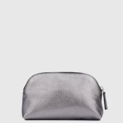 Aquatalia Medium Zip Wristlet Silver Clearance