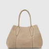Aquatalia Parma Carryall Light Taupe Best