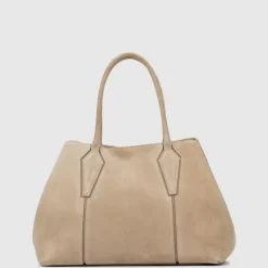 Aquatalia Parma Carryall Light Taupe Best