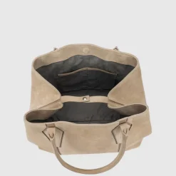 Aquatalia Parma Carryall Light Taupe Best