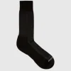 Aquatalia Pindot Knit Blend Men's Sock Black/Heather Grey Outlet
