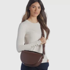 Aquatalia Siena Crossbody Cognac New