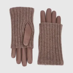 Aquatalia Sweater Cuff Glove Taupe