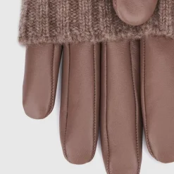 Aquatalia Sweater Cuff Glove Taupe