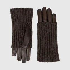 Aquatalia Sweater Cuff Glove Brown Best