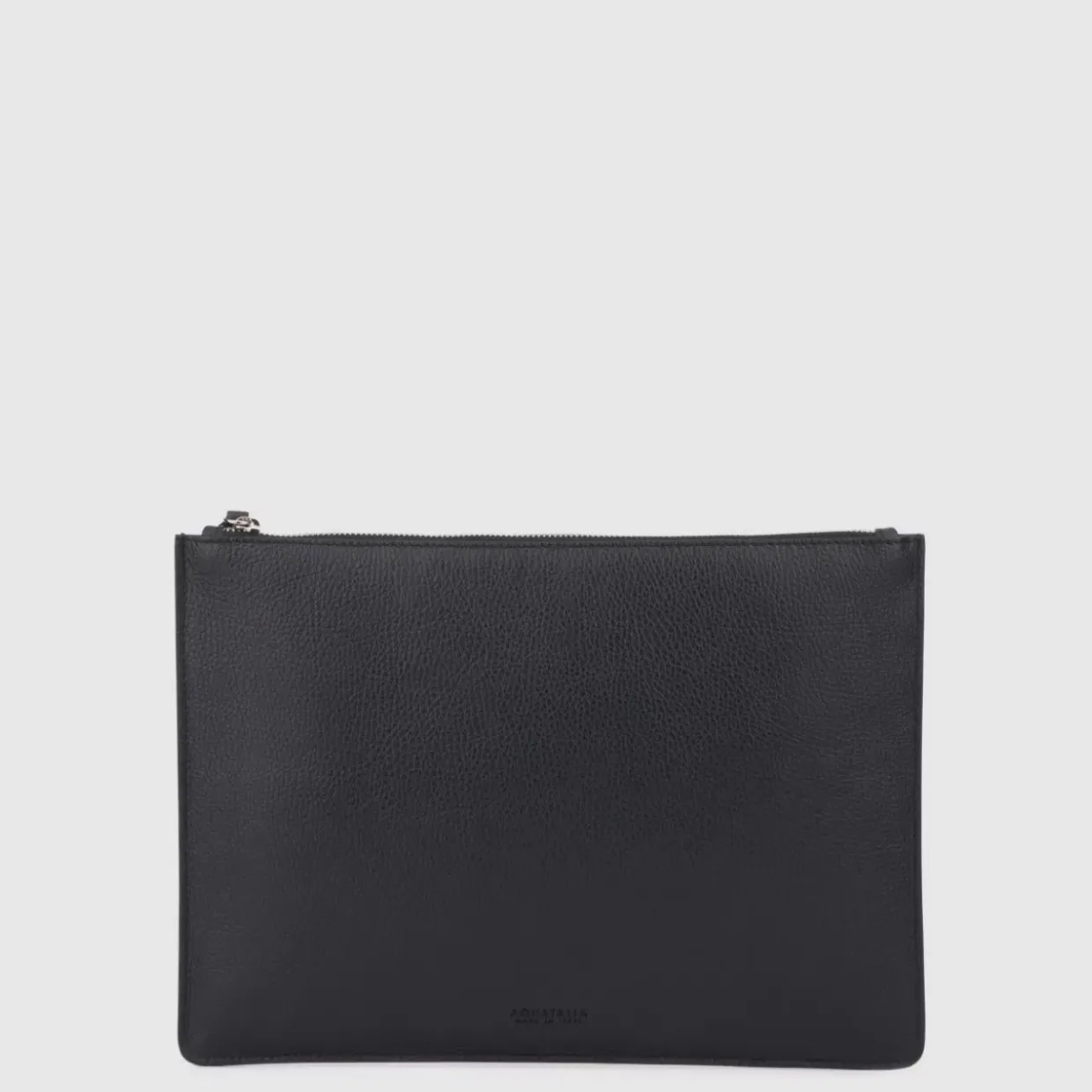 Aquatalia Large Zip Pouch Black New