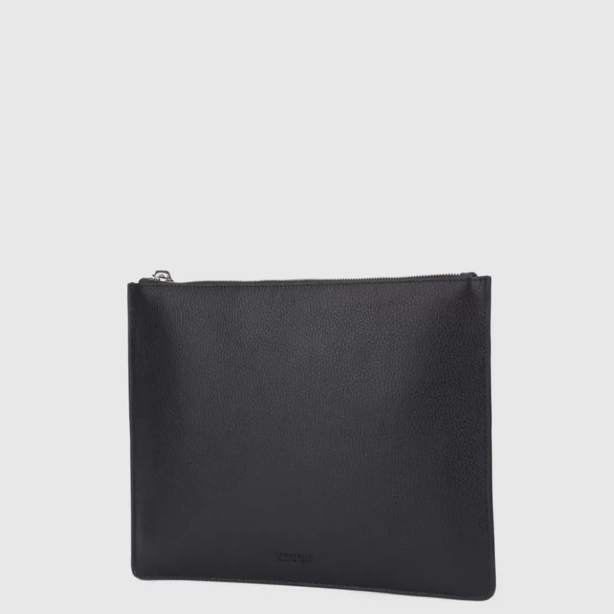 Aquatalia Large Zip Pouch Black New