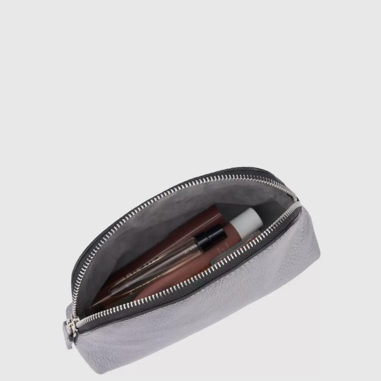 Aquatalia Medium Zip Wristlet Silver Clearance