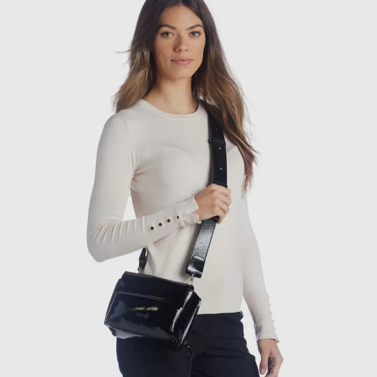 Aquatalia Soho Crossbody Black